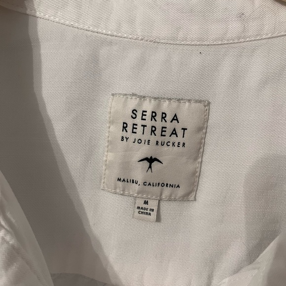 Serra Retreat Joie Rucker Malibu Bluffs Denim Shirt w/ Elastic Cuff Size M NWOT - Picture 6 of 7